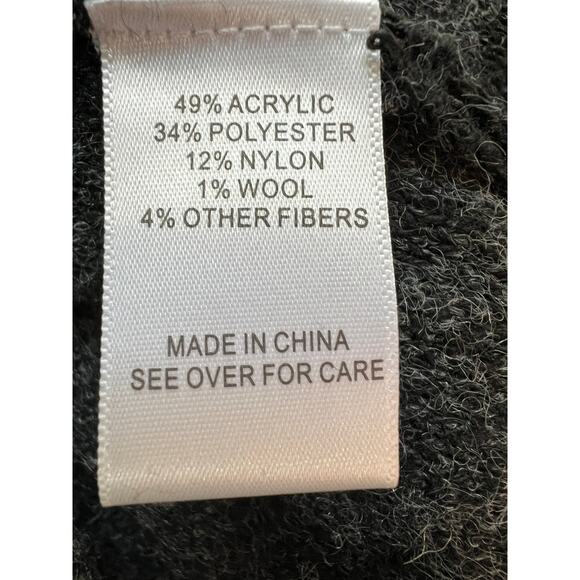 FORTUNE + IVY Cardigan Duster Sweater Animal Print Gray Women's Large NEW - Picture 10 of 12